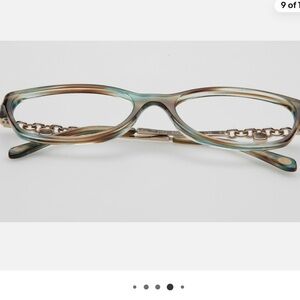 Tiffany&Co Green/Brown Women's EyeGlasses 52/16/135 mm W/HARD TIFFANY CASE